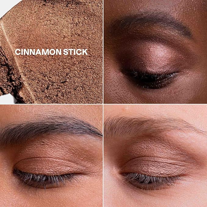 ATTITUDE Oceanly Eyeshadow, EWG Verified, Single Shimmer Cream Eyeshadow, Plastic-Free, Vegan Beauty and Makeup, Cinnamon Stick, 0.16 Fl Oz