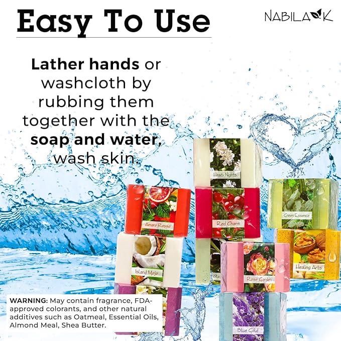 Glycerin Bar Soap Set of 10#2 - Natural, Vegan-Friendly, Hypoallergenic - Moisturizing and Hydrating with 100% Vegetable Glycerin - Sulfate-Free, Paraben-Free, Chemical-Free - 4.5 oz Each