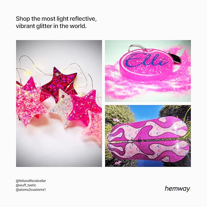 Hemway Eco Friendly Biodegradable Glitter 100g / 3.5oz Bio Cosmetic Safe Sparkle Vegan for Face, Eyeshadow, Body, Hair, Nail and Festival Makeup, Craft - 1/24" 0.04" 1mm - Rose Gold Holographic