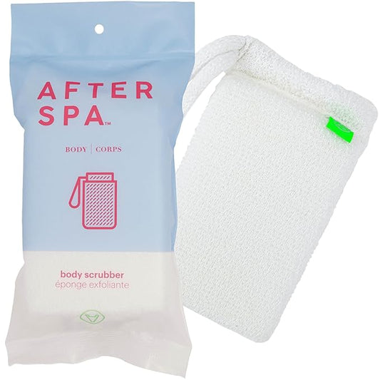 Scrubber Body Brush by Afterspa, Bath Scrubber for Body, Shower Brush, Back Loofah, Body Brush Exfoliator, Vegan and Cruelty Free