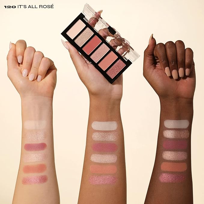 Milani Gilded Mini Eyeshadow Palette with 6 Matte & Shimmer Hues - It's All Ros√©