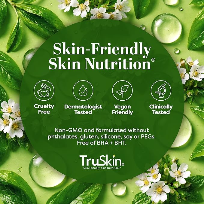 TruSkin Peptide Eye Cream Gel for Dark Circles & Fine Lines - Lightweight Under Eye Gel with Peptides & Hyaluronic Acid - Hydrating & Smoothing Eye Care for Tired-Looking Eyes, 0.5 Fl Oz