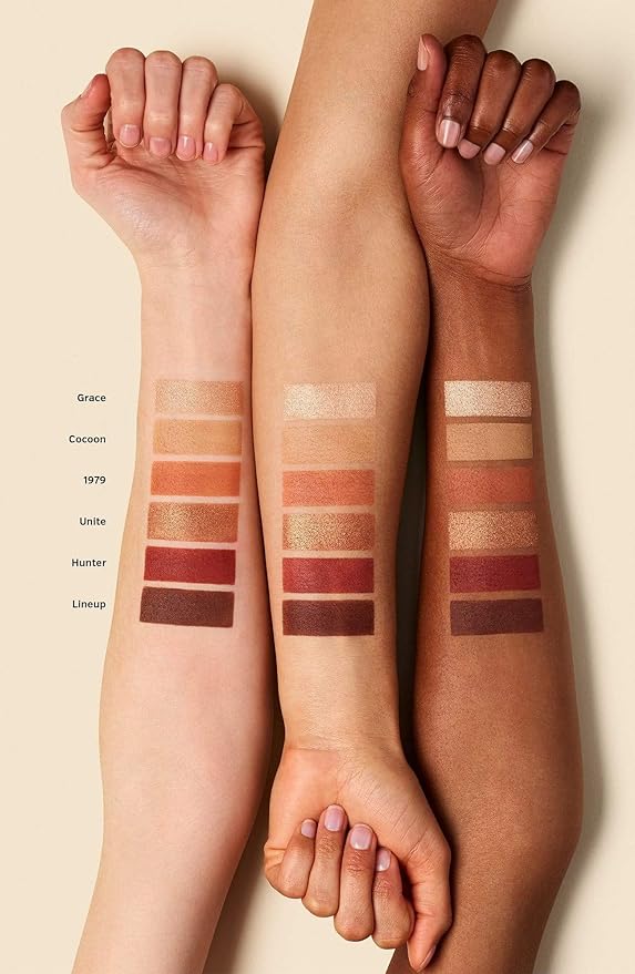 ILIA - The Necessary Eyeshadow Palette | Talc-Free, Matte, Satin + Metallic Highly Pigemented + Blendable Finishes | Cruelty-Free, Vegan (Warm Nude, 6 x 0.05 oz | 1.5 g)