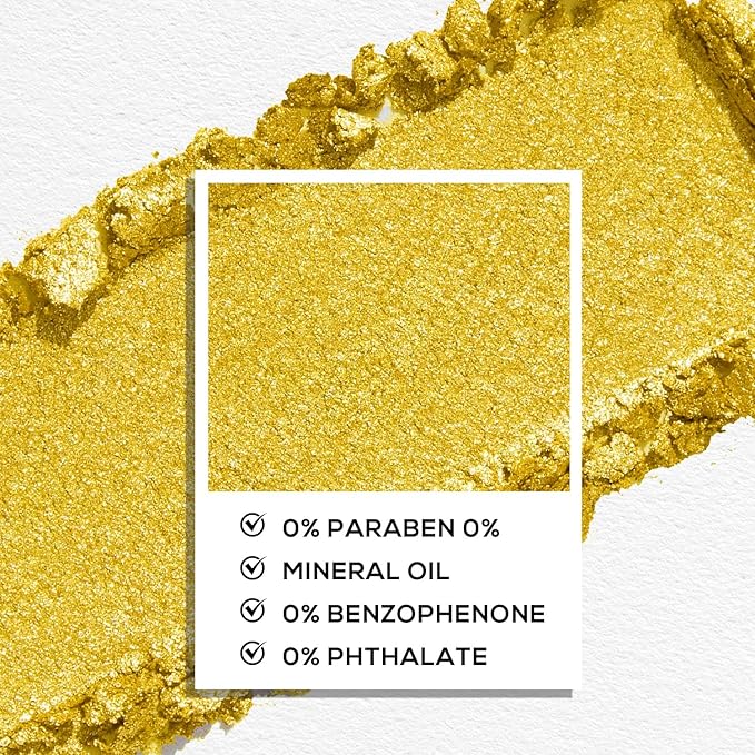 MAKI YIKA Glitter Gold Crème Eyeshadow Single, Shimmer Cream Eye Shadow palette for Women, Color Stay Long Lasting Waterproof Eye Makeup Monochrome Eyeshadows,#15