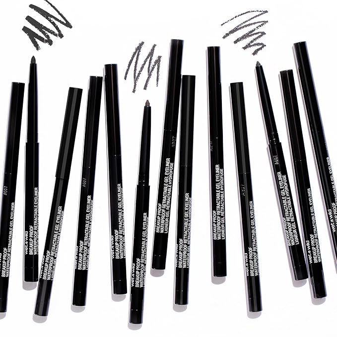 wet n wild Mega Last Breakup Proof Waterproof Retractable Gel Eyeliner - Ultra Pigmented 16-Hour Long Wear, Smudge Proof Satin Finish Formula, Cruelty-Free & Vegan - Brick Brown