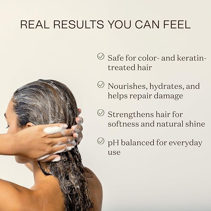 Ingreendients Non Toxic Vegan Shampoo and Conditioner with Organic Ingredients, Apple Cider Vinegar, Tea Tree Oil - Color Safe, Paraben & Gluten Free, Silicone & Sulfate Free, pH Balanced