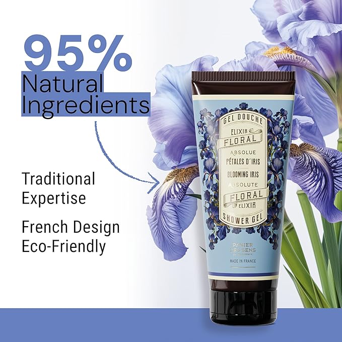 Panier des Sens - Moisturizing Body Wash for Women & Men - Gentle Shower Gel with 96% Natural Ingredients for Normal & Sensitive Skin - Body Care Made in France, SLS Free, Vegan