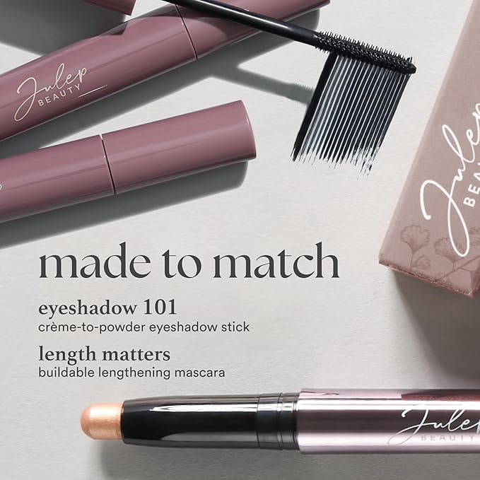 Julep Eyeshadow 101 Cream-to-Powder Waterproof Shadow Stick – Putty Matte – Long-Lasting, Crease-Proof, Neutral & Soft Matte Eyeshadow with Built-in Smudger