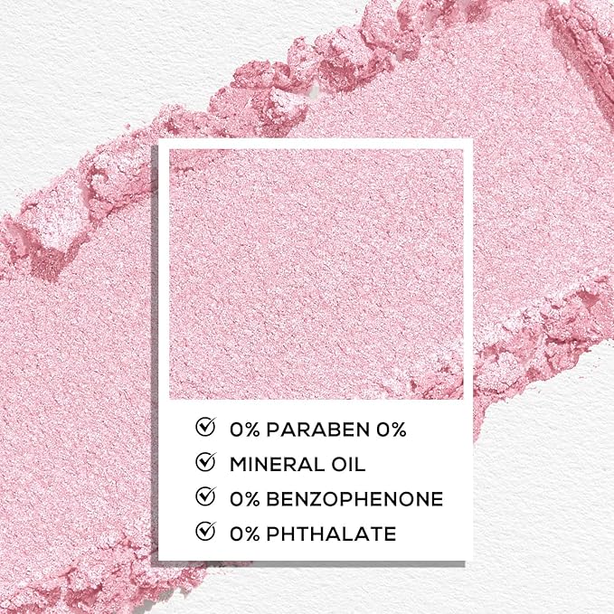 MAKI YIKA Champagne Rose Crème Eyeshadow Single, Shimmer Cream Pink Eye Shadow palette for Women, Color Stay Long Lasting Waterproof Eye Makeup Monochrome Eyeshadows,#24