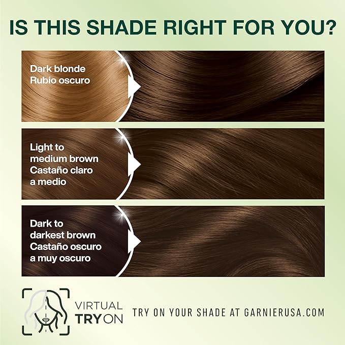 Garnier Nutrisse Ultra Crème Hair Color, Permanent Hair Dye with 100% Gray Coverage, Vegan & Cruelty-Free, 50 Medium Natural Brown (Truffle), 2 Count