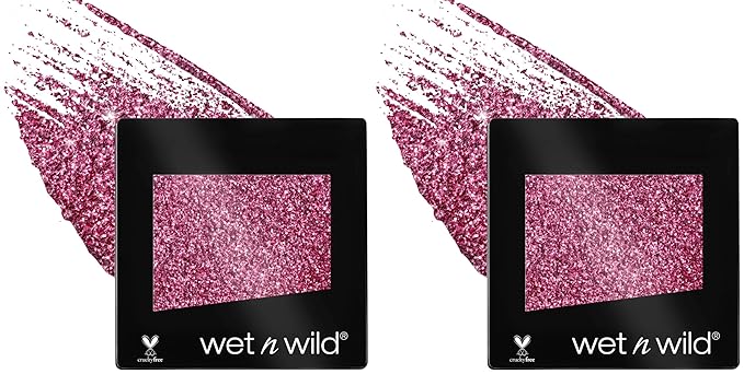wet n wild Color Icon Glitter Eyeshadow Shimmer Groupie (Pack of 2)