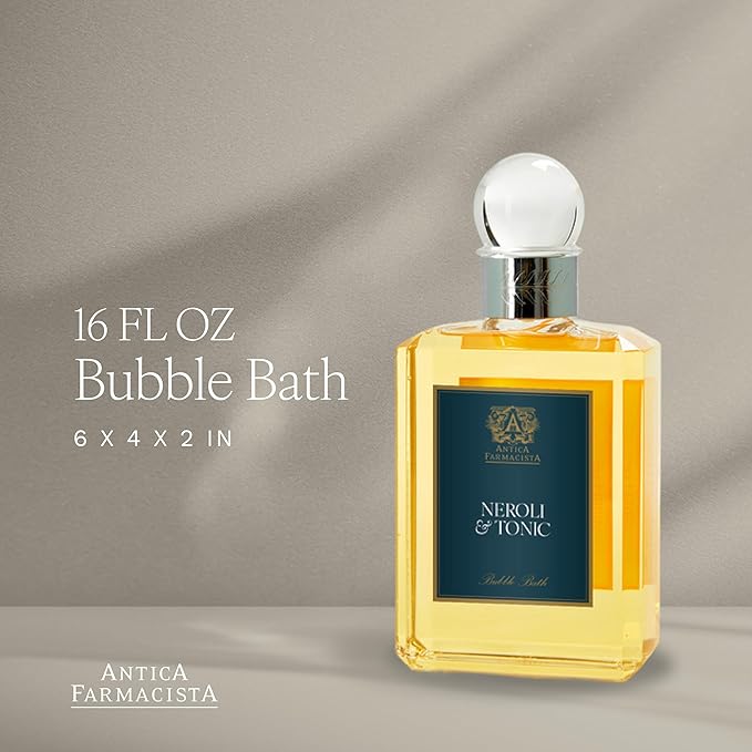 Antica Farmacista Bubble Bath - Relaxing Foam Bath with Honey, Jojoba Oil & Aloe Vera - Luxury Gift for Any Occasion - Neroli & Tonic, 16 fl oz