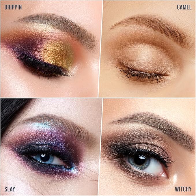 Profusion Cosmetics 35 Shade Starlet Eyeshadow Palette, Multi Finish Golden Neutrals, and Glamorous Glitter Hues for Achieve Stunning Vibrant Eye Looks