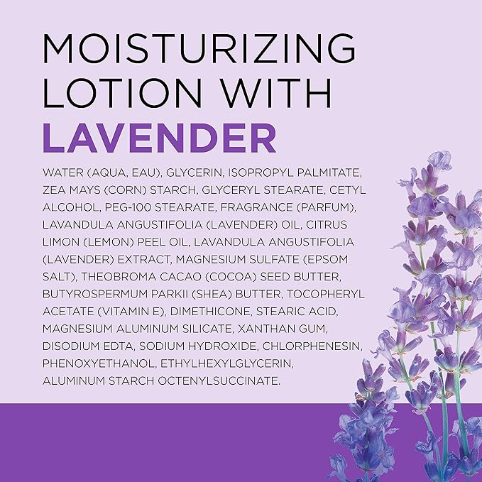 Dr Teal's 24 Hour Moisture+ Body Lotion, Lavender Essential Oil, 18 fl oz (Pack of 3)