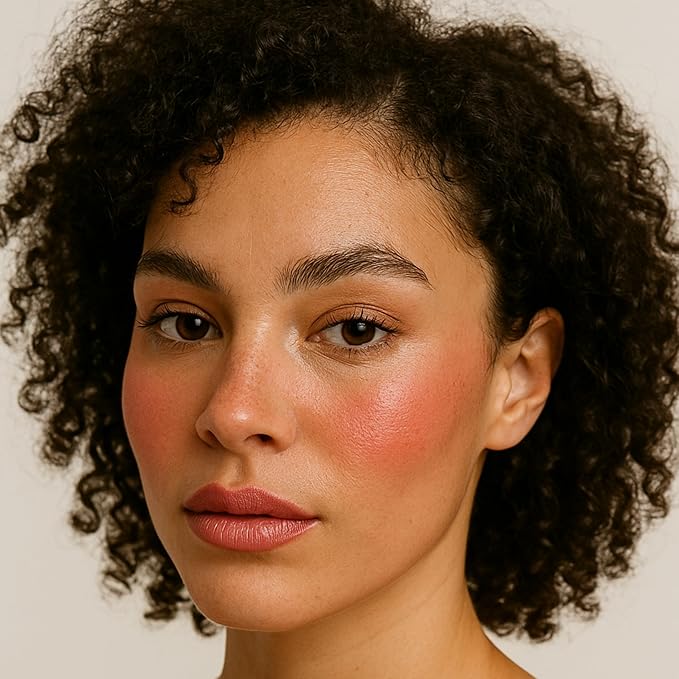Stellar Cheeks Cream Blush, Long-lasting, Lightweight Formula for Cheeks, Lips & Eyes, Infused with Coconut & Jojoba, Scarlet Ember