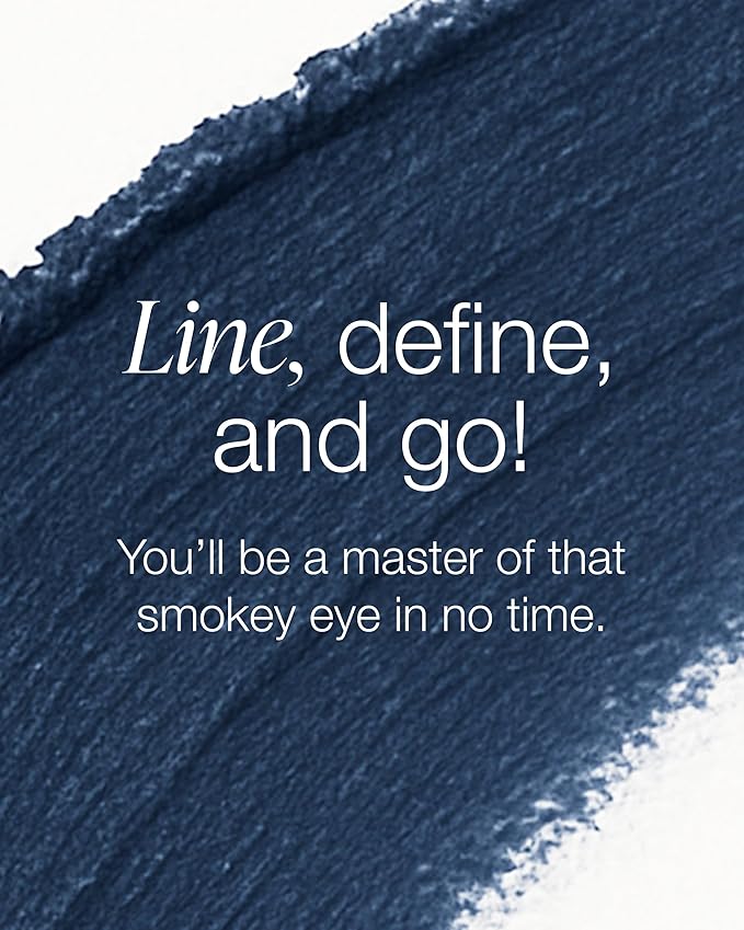 Mineral Fusion Eye Pencil (Navy Blue - Azure) - Eyeliner with Soothing Chamomile, Meadowfoam & Vitamin E - Smooth & Long Lasting, Hypoallergenic, Non-Irritating Eye Makeup