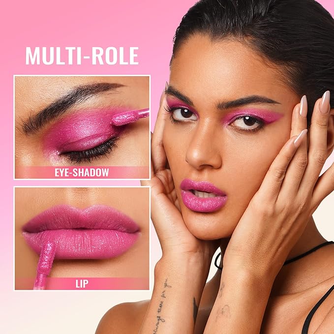 Oulac Hot Pink Lipstick Matte for Women, Pink Long Lasting Lipstick, No-Transfer Liquid Lipsticks,High Impact Lip Color with Vitamin E Waterproof Formula,Cruelty Free&Vegan M06