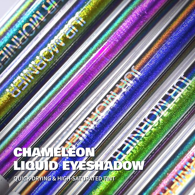 Multichrome Liquid Eyeshadow,Chameleon Eyeliner Colorful Eye Makeup,Metallic Holographic Waterproof Eye Liner Pen,Long Lasting Smooth High Pigment Eyeshadow Highlighter To Use (606) (#601)