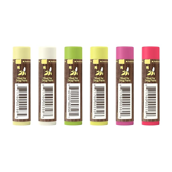 Sun Bum Lip Balm | SPF 30 | 0.15 Ounce Stick | Broad Spectrum UVA, UVB Protection, Paraben Free, Gluten Free, Vegan | The Originals Variety Pack | 6 Pack