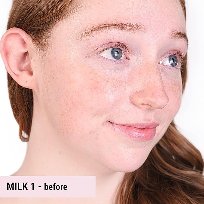 The Good Mineral Loves-You-Back 3in1 Mineral Powder Foundation (Milk 1) | Designed for Rosacea, Acne-Prone, Sensitive Skin | 3IN1 - Concealer, Powder and Foundation | Natural + Lightweight