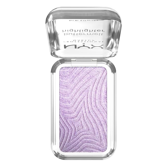 NYX PROFESSIONAL MAKEUP Buttermelt Highlighter, Powder Highlighter Makeup, With Up to 12H Wear and High Impact Glow - 40 No 1 Butta (Holographic Lavender)