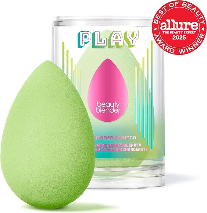 Beautyblender® |Play Color Beauty Blender Makeup Sponge, Super-Soft Foam Easily Blends Foundations, Powders & Creams, Made in USA, Reusable, Washable, Streak Free Application, Vegan, Cruelty Free