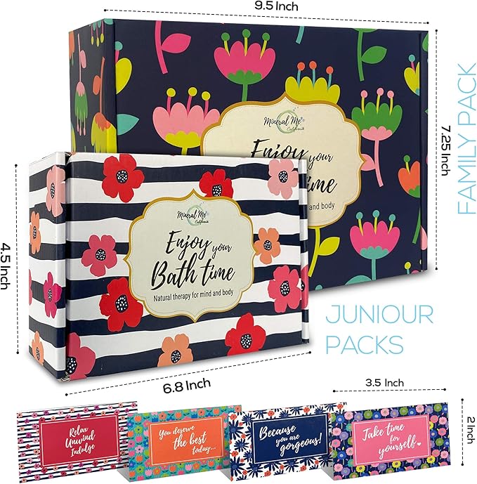 Bath Bombs for Women Gift Set - 24 Natural & Organic Bath Bombs with Essential Oils & Moisturizing Shea Butter, Spa Birthday Gift, Selfcare Gifts, Easter Basket Essentials for Teens, Girls, Women