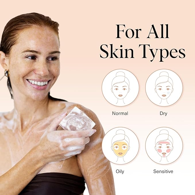 Kitsch Shea Butter Exfoliating Body Wash Bar Soap – Super Hydrating with Plant-Based Exfoliating Body Scrub – Moisturizing Skin Care – Paraben, Silicone & Sulfate-Free, Vegan – Made in USA, 4 oz