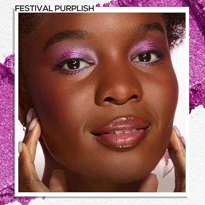 MAKI YIKA Purplish Red Hot Pink Crème Eyeshadow Single, Shimmer Purple Red Pink Cream Eye Shadow palette for Women, Color Stay Long Lasting Waterproof Eye Makeup Monochrome Eyeshadows,#21