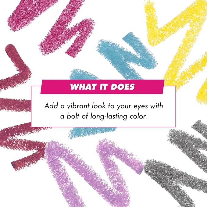Lime Crime Electric Slide Eyeshadow & Brush Stick, LOL (Metallic Lavender) - Lightweight 2-in-1 Eyeshadow Smudge Stick with Angled Brush for Long Lasting Bold Color - Vegan