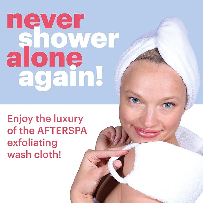Afterspa Bath & Shower Exfoliating Wash Cloth, Pack of 6