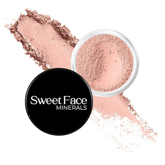 (5gm Starter Jar) SweetCheeks Shade Blush by SweetFace Minerals, Pink Blush for Cheeks, Blush Highlighter for Pink Glow, Waterproof, Make up Blushes for Girls, Blusher for Cheeks, Cool Tone