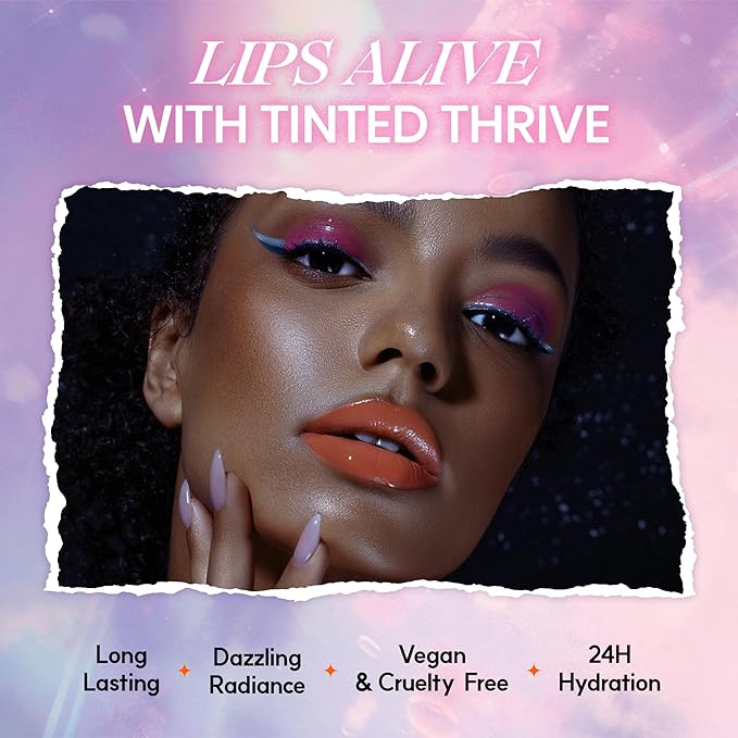 Glowing Color Lip Balm 0.35 Oz| Hydrating Lip Balm Lip Gloss for Girls | Vegan Lip Balm & Lip Plumping Gloss | Lip Glowy Balm & Lip Care for Dry Lips | Moisturizing Lip Balm Summer Fig