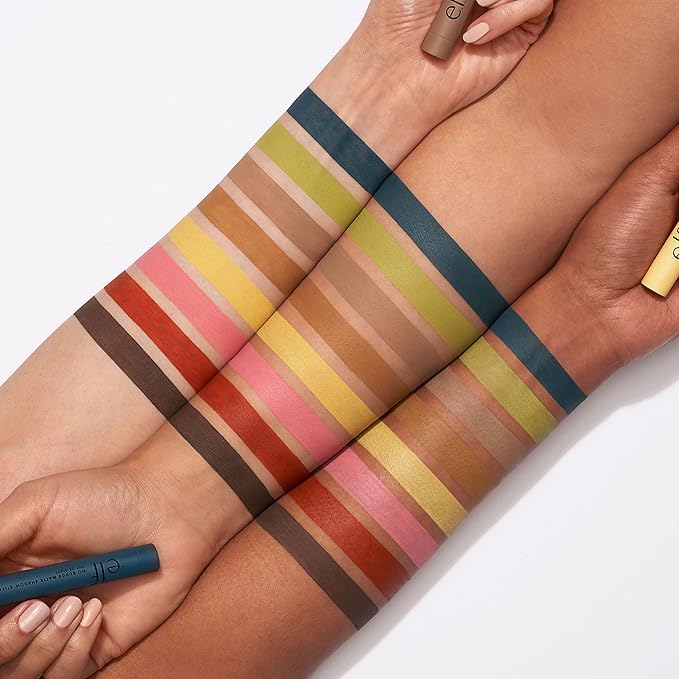 e.l.f. No Budge Matte Shadow Stick, One-Swipe Cream Eyeshadow Stick, Long-Wear & Crease Resistant, Matte Finish, Vegan & Cruelty-Free, Lava Lamp