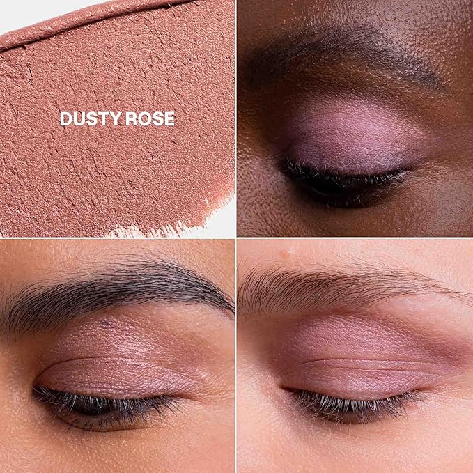 ATTITUDE Oceanly Eyeshadow, EWG Verified, Single Matte Cream Eyeshadow, Plastic-Free, Vegan Beauty and Makeup, Dusty Rose, 0.16 Fl Oz