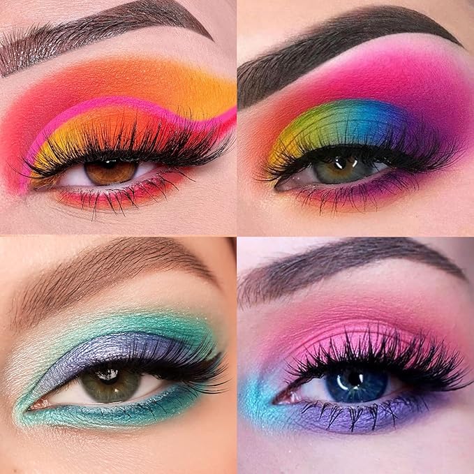 30 Colors Makeup Eyeshadow Palette for Beauty & Matte Metallic Shimmer Pearl Glitter Eye Shadow Pallet & Rainbow Colorful Eye Makeup for Girls & Highly Pigment Eyeshadow Cosmetics