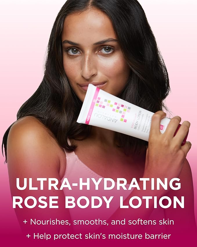 Andalou Naturals, Lotion Body 1000 Roses Soothing, 8 Fl Oz