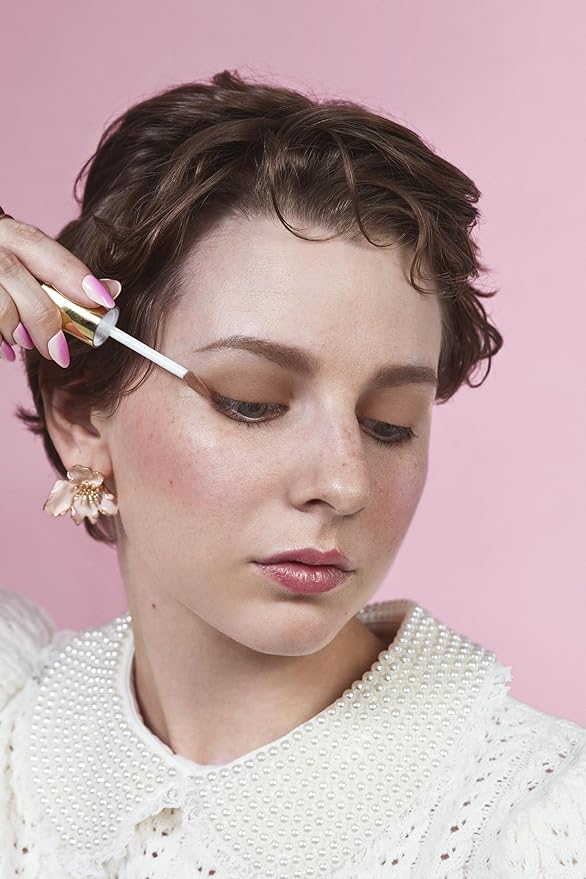 Winky Lux Rose Petal Liquid Eyeshadow, Longwear, Buildable, High-Pigment, Blendable, Crease-Proof, with Hydrating Vitamin E & Mango Seed Butter, Clean Beauty, Cruelty-Free, Vegan, Cedar Matte
