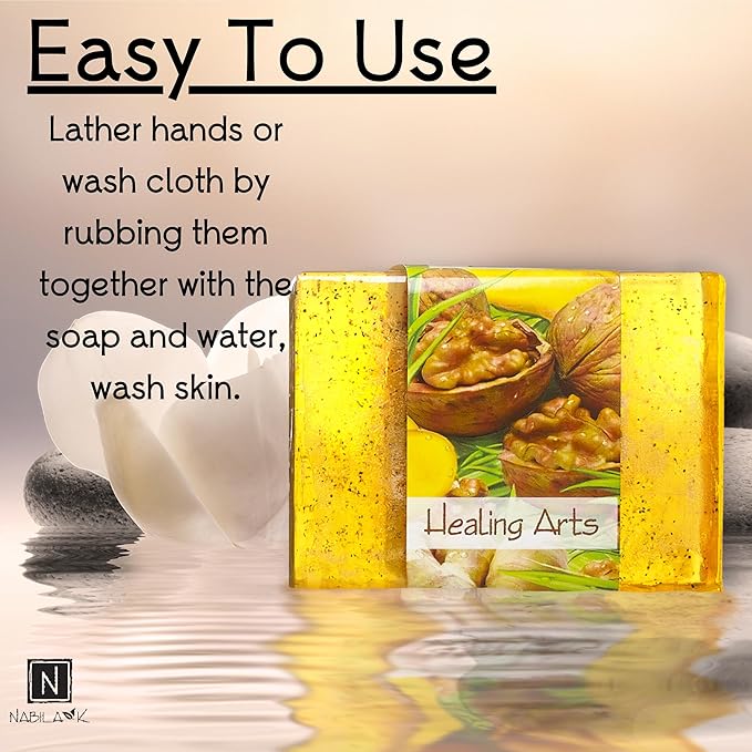Glycerin Bar Soap Healing Arts Scent - Natural, Vegan-Friendly, Hypoallergenic - Moisturizing and Hydrating with 100% Vegetable Glycerin - Sulfate-Free, Paraben-Free, Chemical-Free - 4.5 oz