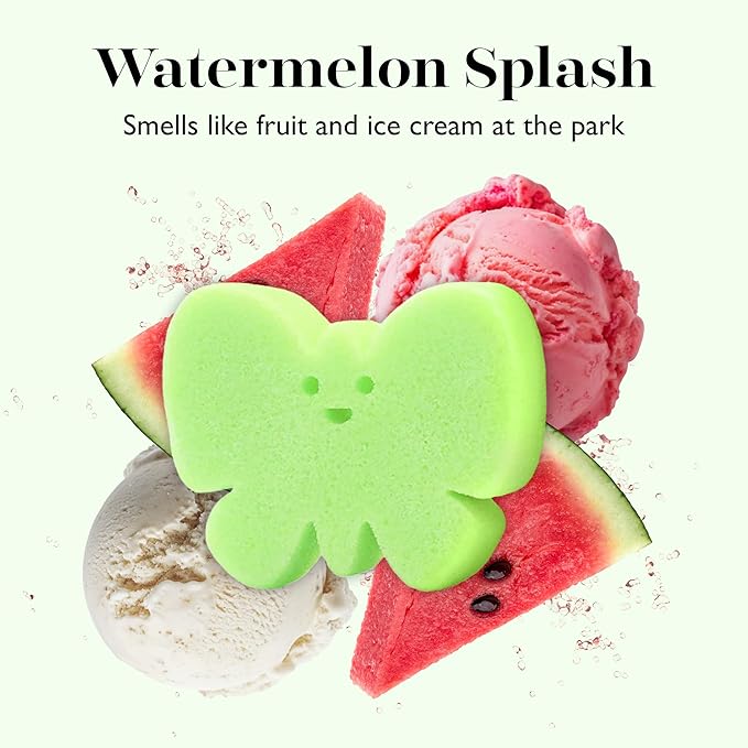 Spongelle Butterfly Eco Collection Animals Kids Buffer Body Scrubber | Bath & Shower Loofah for Kids | Biodegradable, Cruelty-Free, Vegan, Dermatologist-Tested, Made in USA