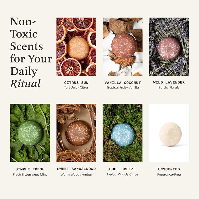 The Earthling Co. Volumizing Shampoo Bar For Hair Thickening, Fullness, Strength, and Hair Growth - Sulfate, Silicone, Paraben Free for Thinning, Flat, Fine Hair - Made in USA (Fragrance-Free, 3oz)