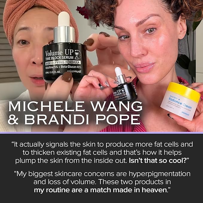 Volume UP Time Block Serum | Anti-Aging Wrinkle Filler | 5% Volufiline + 40% Beta Glucan | Botox in a Bottle | Plumps Wrinkles by Stimulating Fat Cells | Under eye, Forehead, Frown Line, Neck Wrinkle