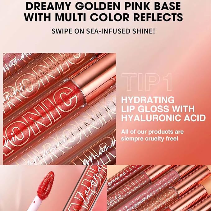 Nude Brown Lip Gloss Lip Plumper Gloss Tinted Glitter Lipgloss Lip Oil Teens Moisturizing Lipstick Lip Balm High Shine And Vegan Plumping Lip Gloss For Women Girls Long-Lasting Dry Lip Care (02)