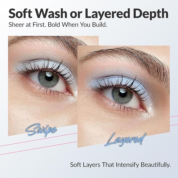 BEPHOLAN Blue Liquid Eyeshadow With Subtle Shimmer.Waterproof,Long-Lasting, Neutral Naked Smooth Creamy Eyeshadow Lightweight(Santorini 01#)