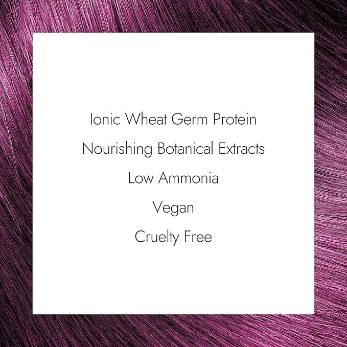 Ion Radiant Raspberry Dark Blonde Permanent Creme Hair Color, 6VR, Cruelty Free, Paraphenylenediamine Free, For Dark Blonde Hair, 2.05 Ounce, by ion