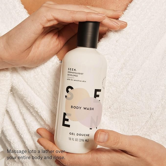 SEEN Body Wash Eco-Refill- Scented- Non-Comedogenic & Non-Irritating Body Wash- Dermatologist-Developed - Safe for Sensitive & Acne Prone Skin
