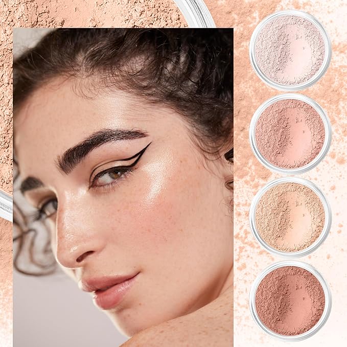 (5gms) Innocence Shade Blush by SweetFace Minerals, Peachy Pink for Cheeks, Highlighter for Peachy Glow, Waterproof Matte Finish Make up Blush for Girls, Blusher for Cheeks