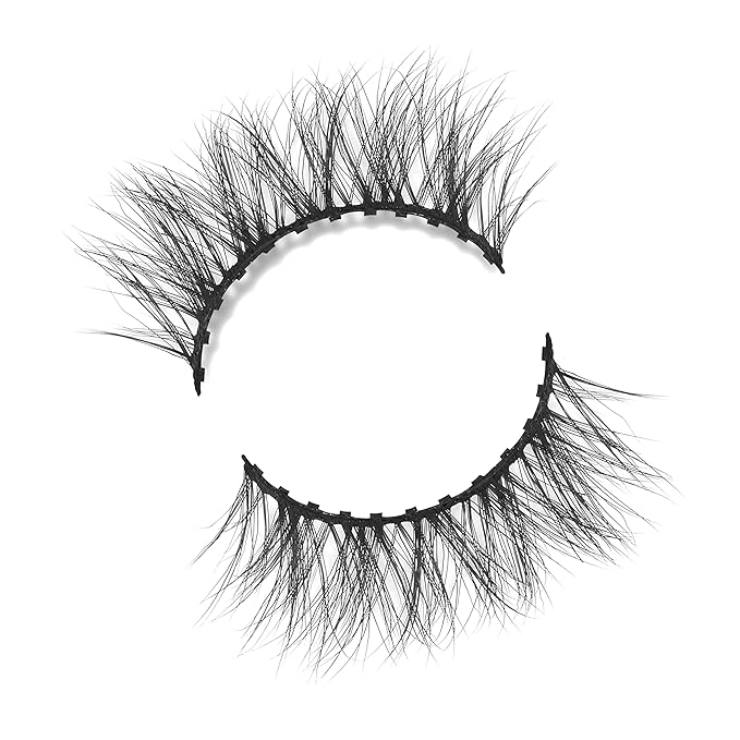 Lilly Lashes Click Magnetic Eyelashes - For Life Magnetic Faux Mink Lashes for a Natural Look - False, Wispy Magnet Eyelashes - Vegan Makeup Lash Extension - Magnetic Eyelashes Without Eyeliner