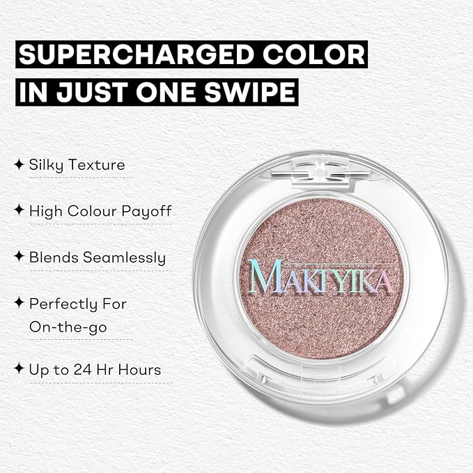 MAKI YIKA Tapestry Taupe Crème Eyeshadow Single, Shimmer Dark Bronze Cream Eye Shadow palette for Women, Color Stay Long Lasting Waterproof Eye Makeup Monochrome Eyeshadows,#23