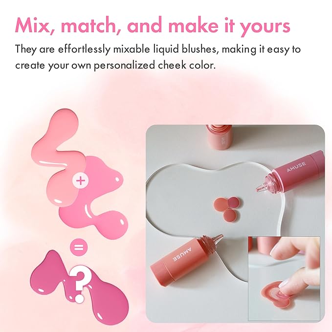 Amuse SEOUL Cheek Tok Tok Liquid Blush (02 Ballerina Tok)